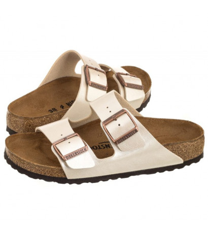 Birkenstock Arizona BF Graceful Pearl White 1009921 (BK69-a) šlepetės