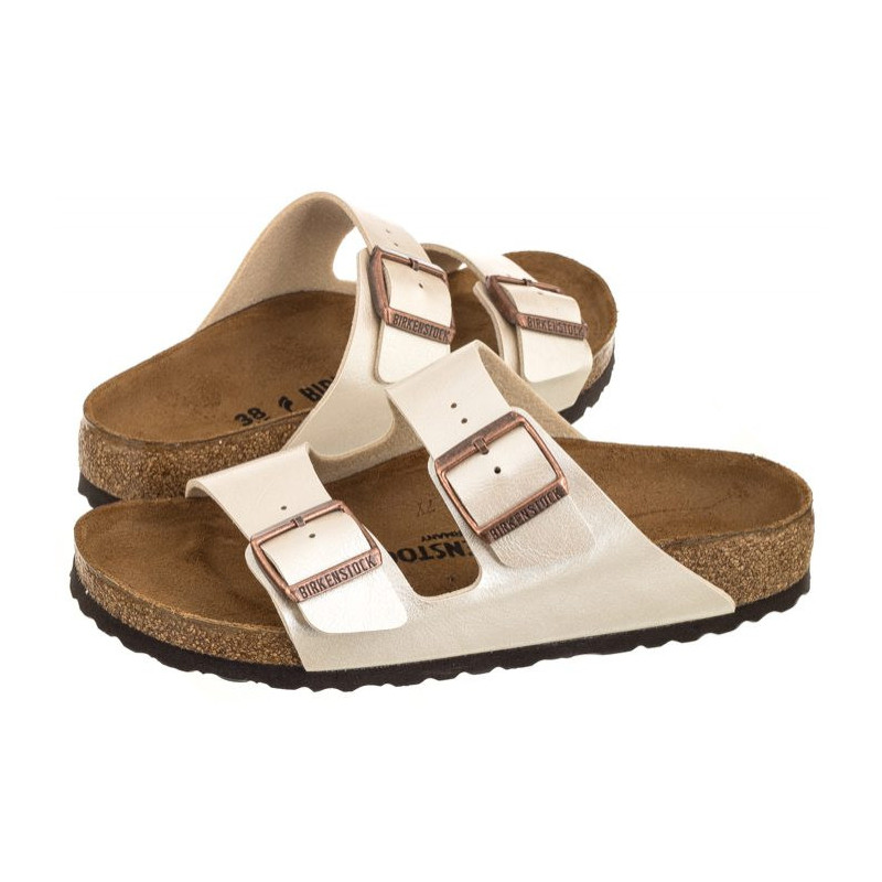 Birkenstock Arizona BF Graceful Pearl White 1009921 (BK69-a) šlepetės