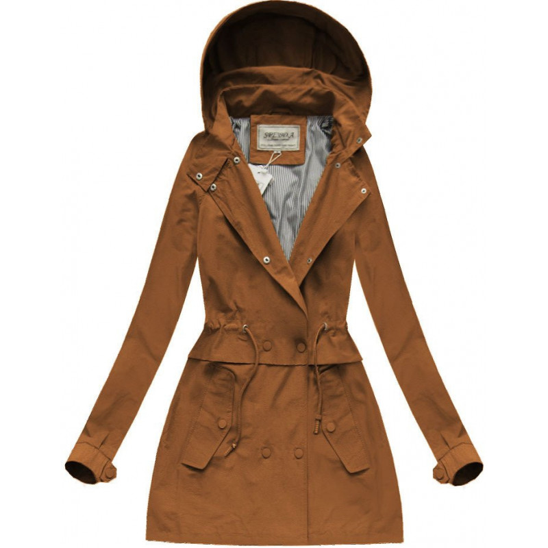 HOODED PARKA BROWN (XW725X) striukė getstyle