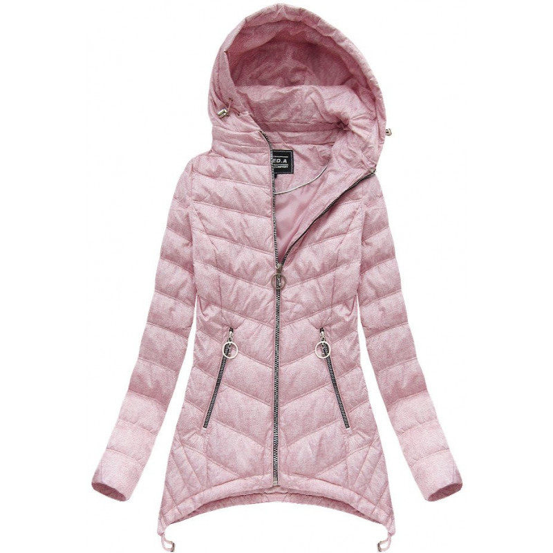 QUILTED HOODED JACKET BLUE (W716-20BIG) striukė getstyle