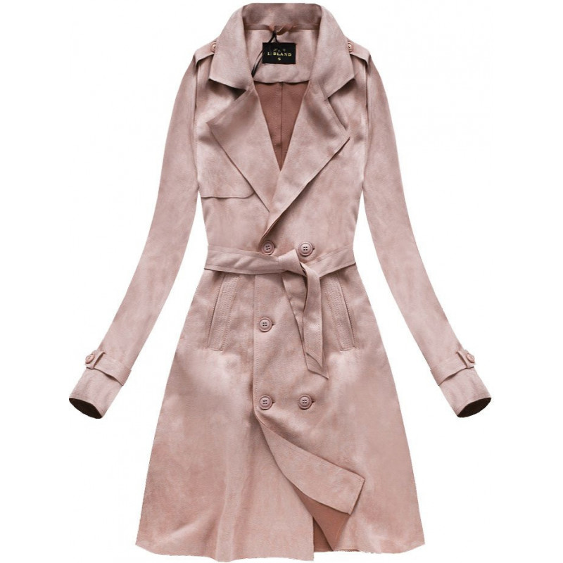 WILDLEDER ZWEIREIHER TRENCHCOAT ANTIK ROSA (6003) striukė WILDLEDER ZWEIREIHER TRENCHCOAT ANTIK ROSA (6003) striukė
