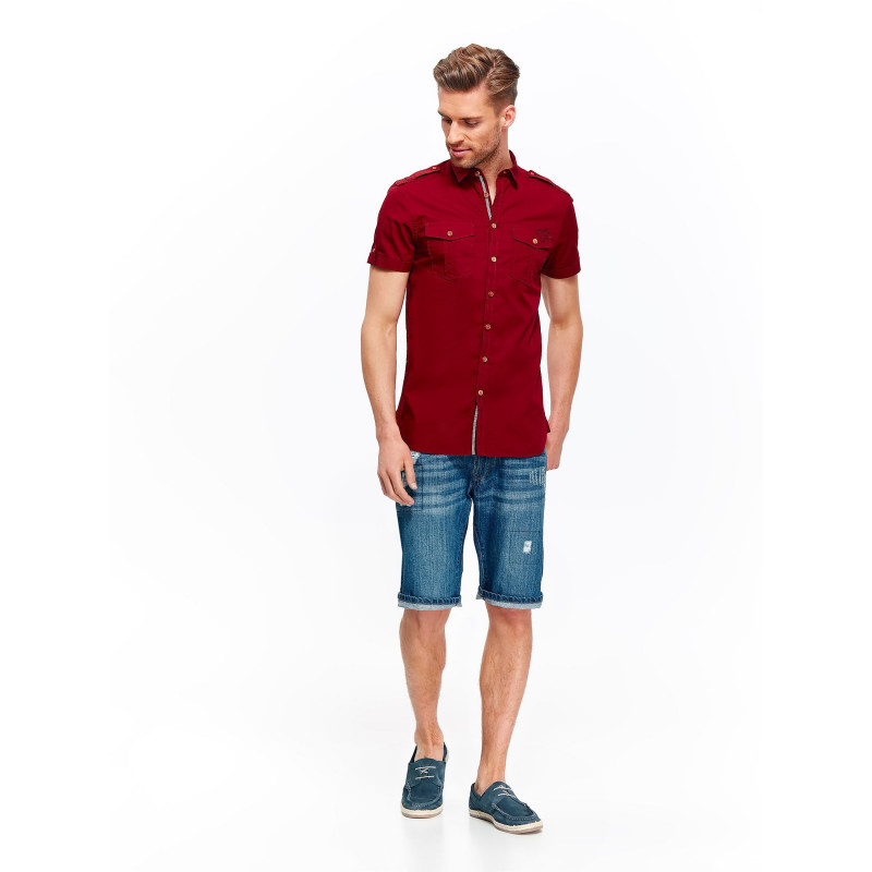 MEN'S SHIRT SHORT SLEEVE TOP SECRET marškiniai