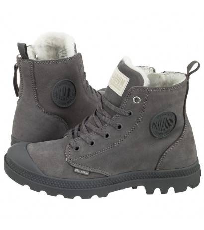 Palladium Pampa Hi Zip WL Cloudburst/Charcoal Gray 95982-055-M (PA45-b) bateliai