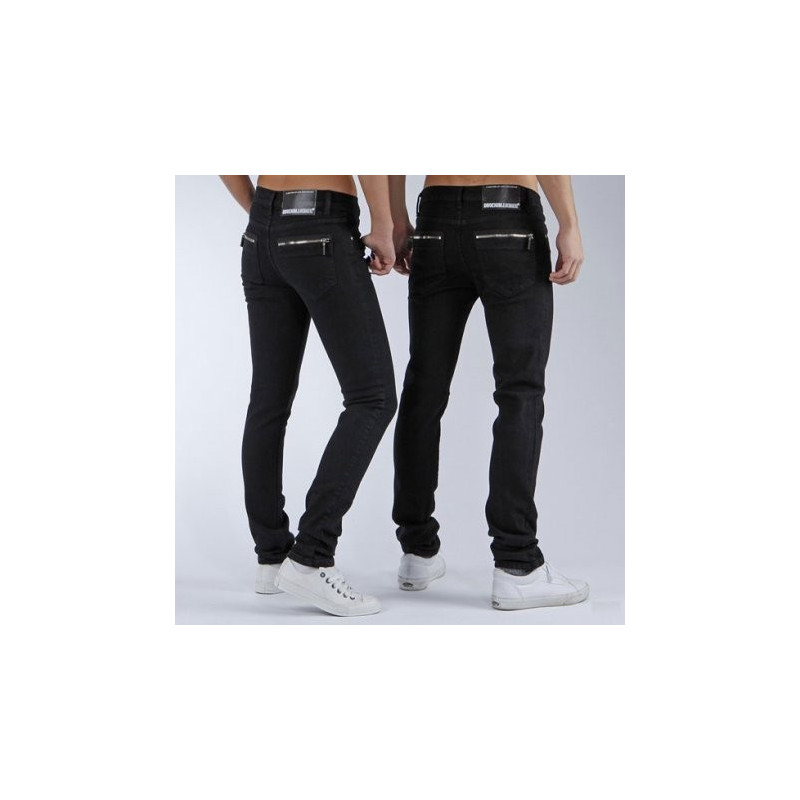 Dr Denim Mauser 101 black unisex džinsai