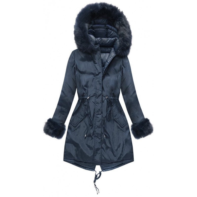 REVERSIBLE HOODED JACKET NAVY BLUE (PM7210-61) striukė REVERSIBLE HOODED JACKET NAVY BLUE (PM7210-61) striukė