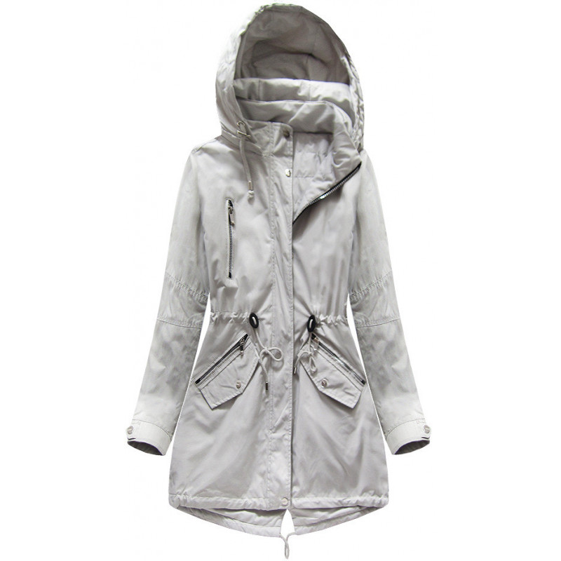 REVERSIBLE HOODED JACKET KHAKI (W638) striukė getstyle