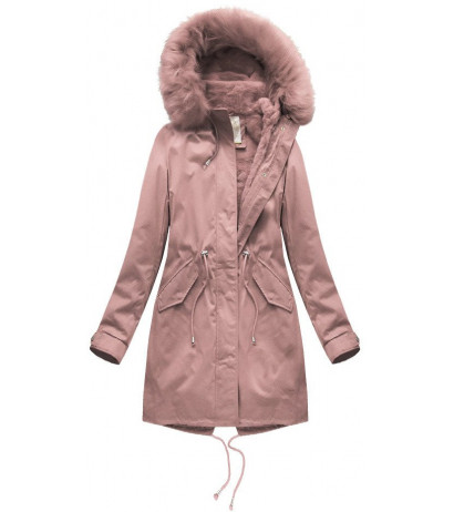 Merchandising suspension Objector HOODED PARKA WITH LINER VINTAGE PINK (7600) striukė Merchandising suspension Objector HOODED PARKA WITH LINER VINTAGE PINK (7600) striukė