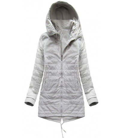 REVERSIBLE HOODED JACKET GREY (W0236) striukė