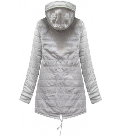 REVERSIBLE HOODED JACKET GREY (W0236) striukė