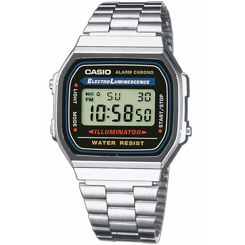 Casio A168WA-1YES laikrodis Casio A168WA-1YES laikrodis