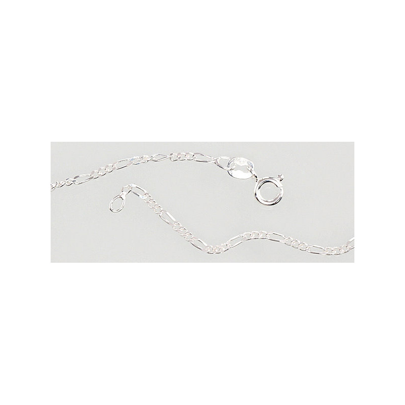 Sidabrinė grandinėlė Figaro 1,8 mm , briaunų apdirbimas deimantu 2400052, Sidabras 925°