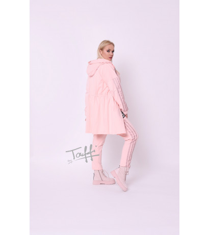 Medvilninis TAFFI džemperis-parka pink 7