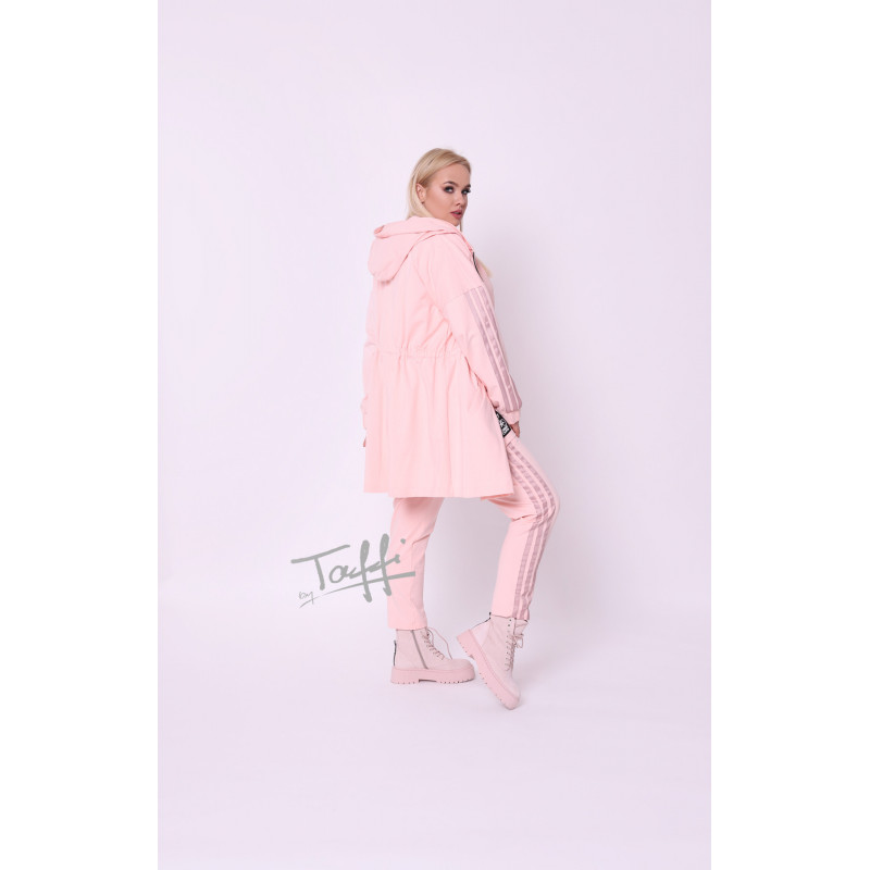 Medvilninis TAFFI džemperis-parka pink 7